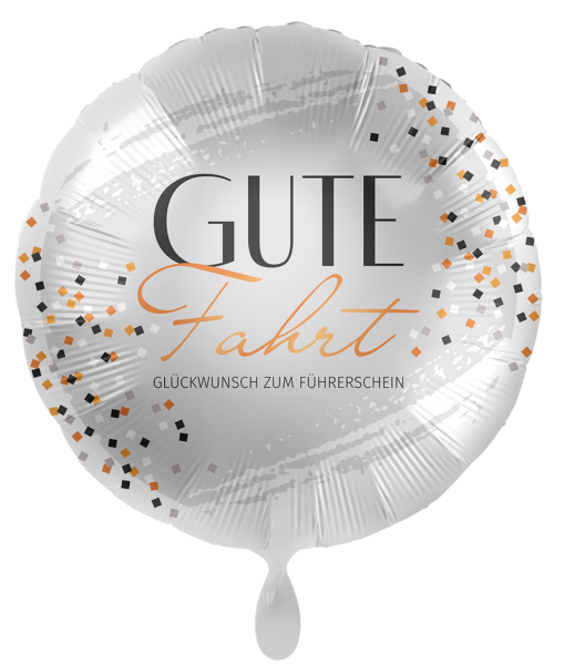 Folienballon - Gute Fahrt - ø 43cm
